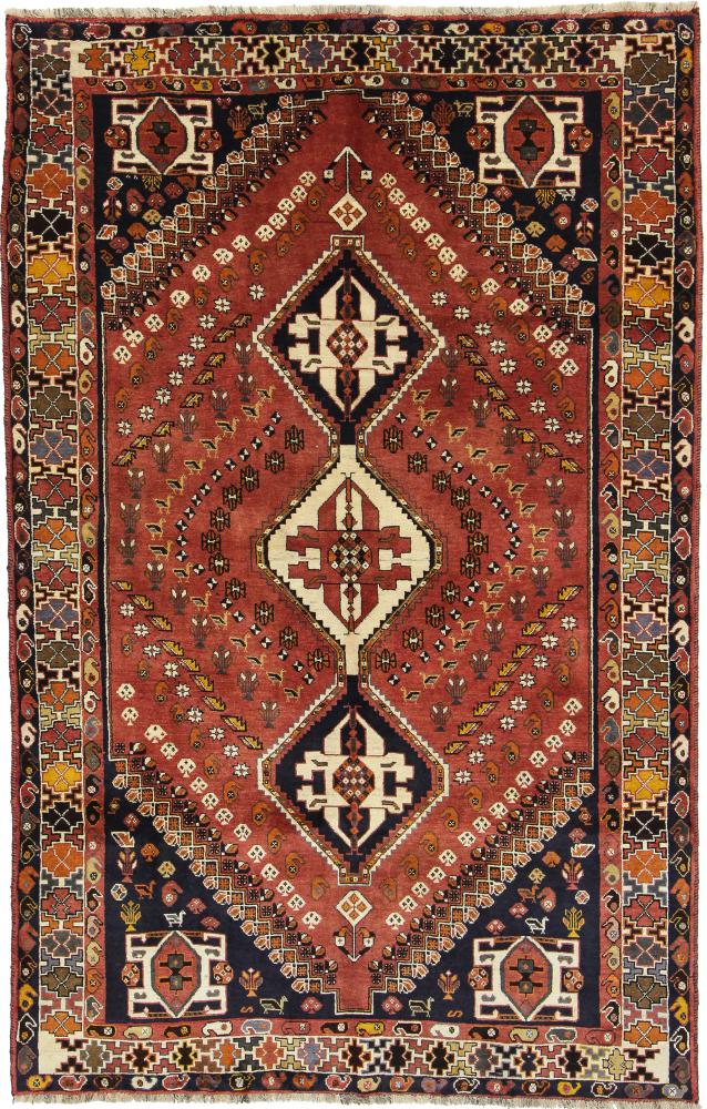 Persisk tæppe Ghashghai 254x161 254x161, Persisk tæppe Knyttet i hånden