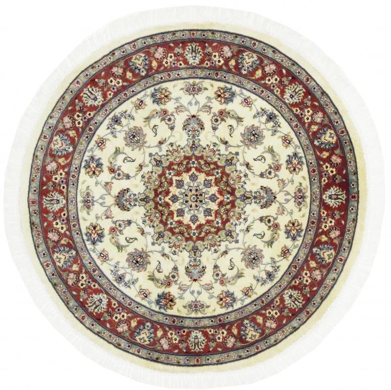 Tapete persa Tabriz 50Raj 150x150 150x150, Tapete persa Atado à mão