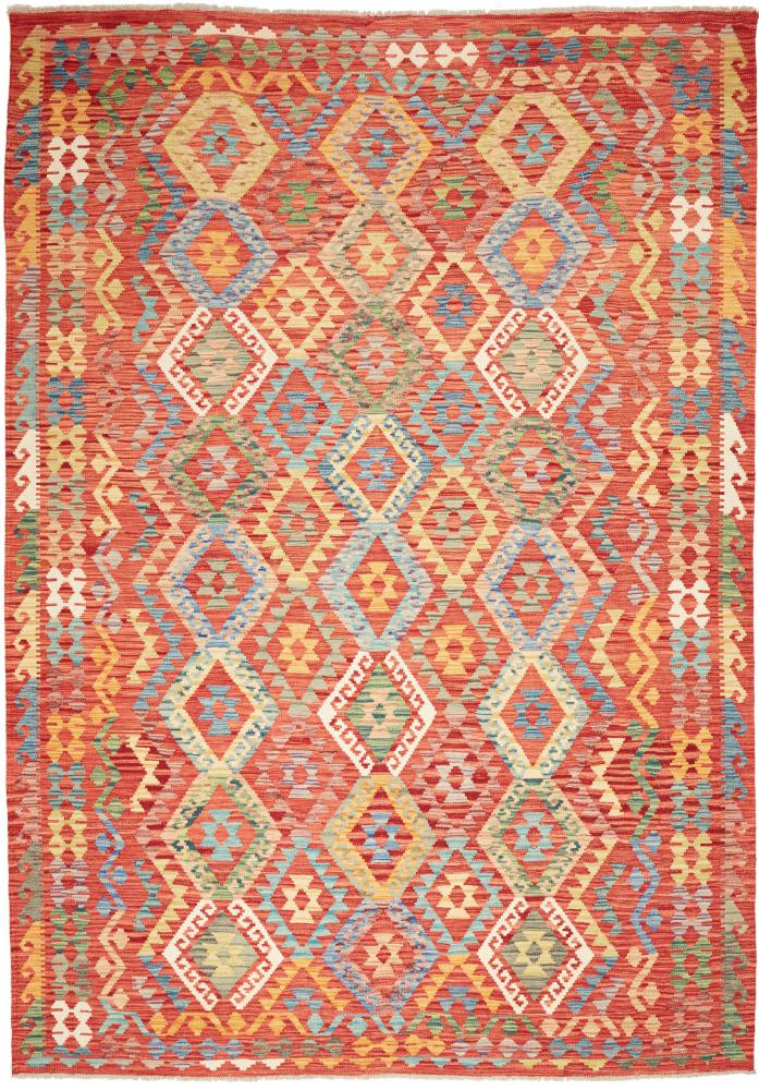 Afghanischer Teppich Kelim Afghan 295x210 295x210, Perserteppich Handgewebt