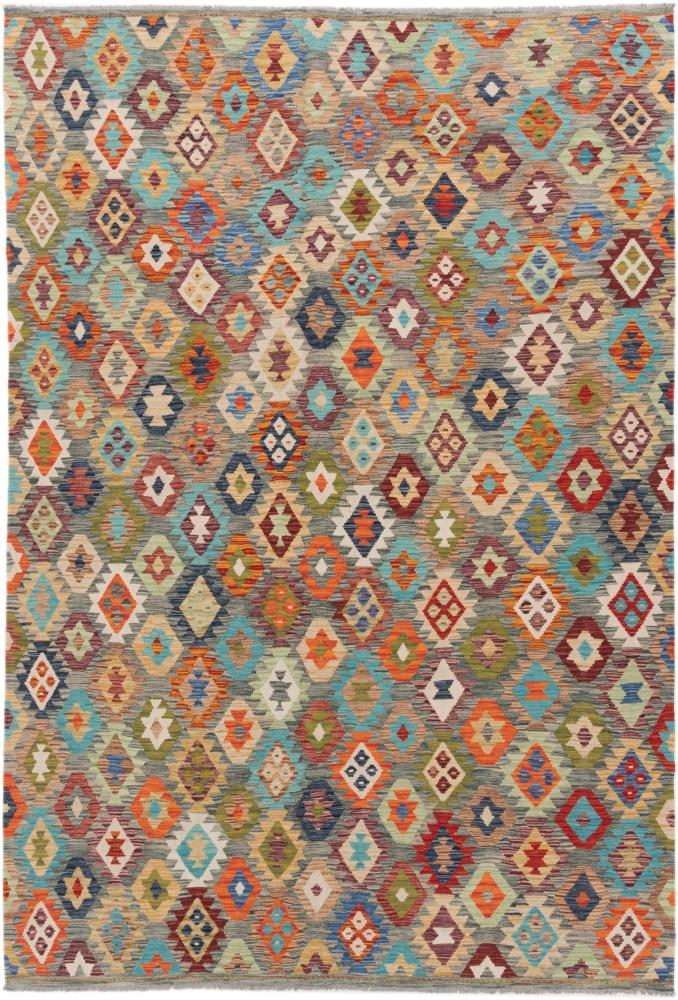 Tapete afegão Kilim Afegão 300x205 300x205, Tapete persa Tecido à mão