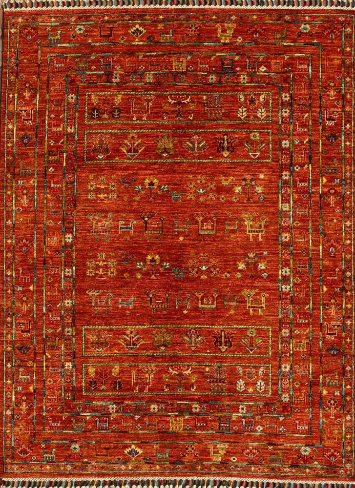 Pakistani rug Arijana Shaal 201x154 201x154, Persian Rug Knotted by hand