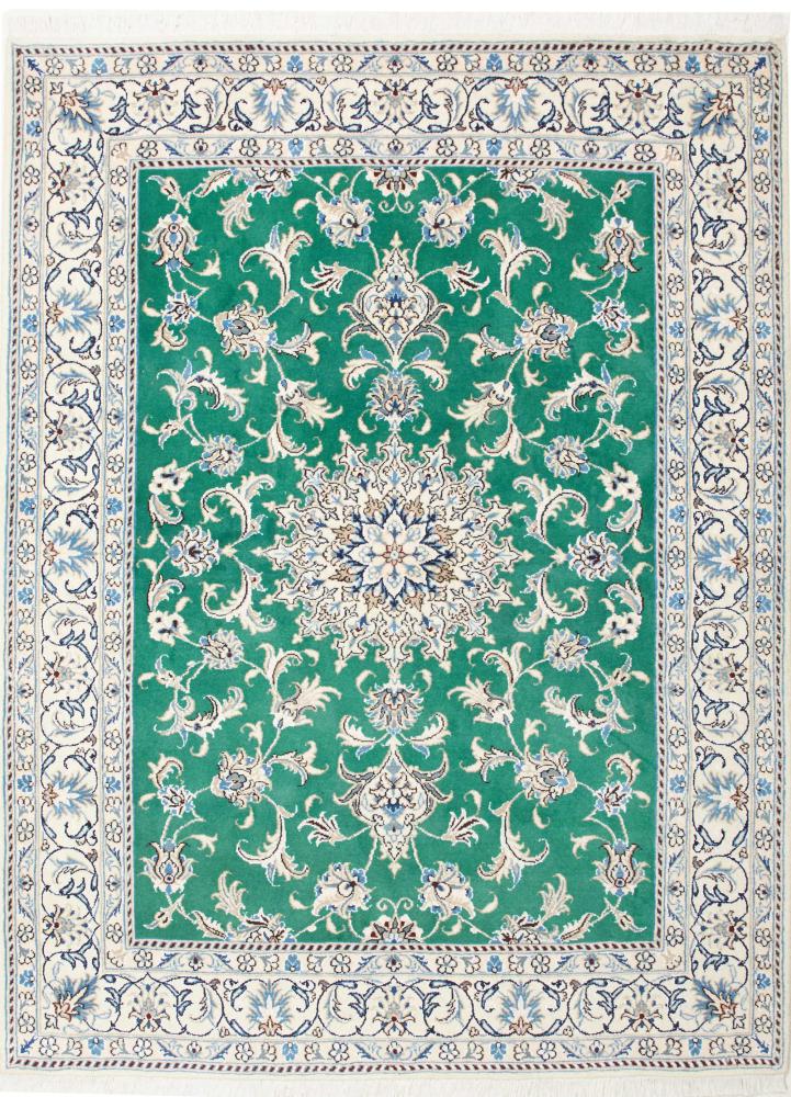 Tapis persan Naïn 204x151 204x151, Tapis persan Noué à la main