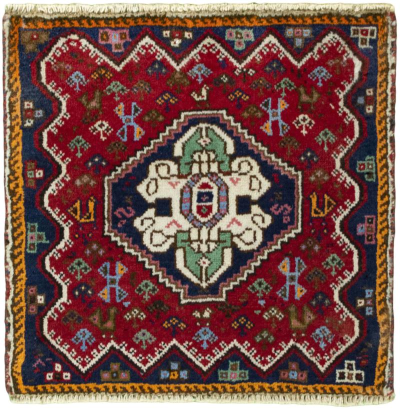 Persian Rug Shiraz 47x45 47x45, Persian Rug Knotted by hand