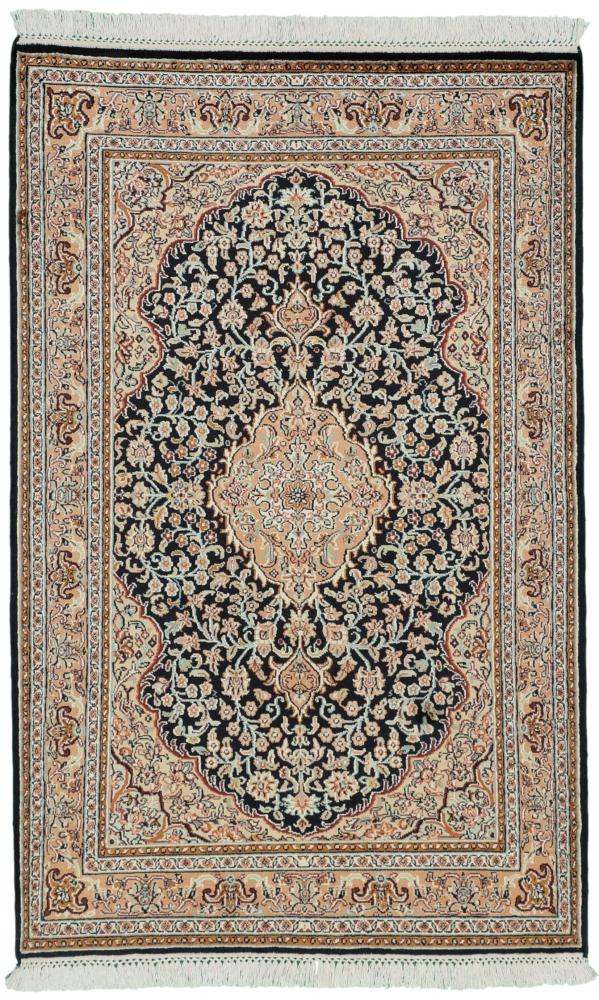 Tapis indien Cachemire Soie 122x78 122x78, Tapis persan Noué à la main