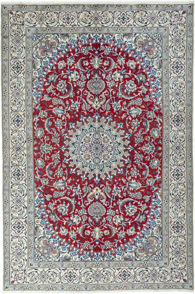 Tapis persan Naïn 290x197 290x197, Tapis persan Noué à la main