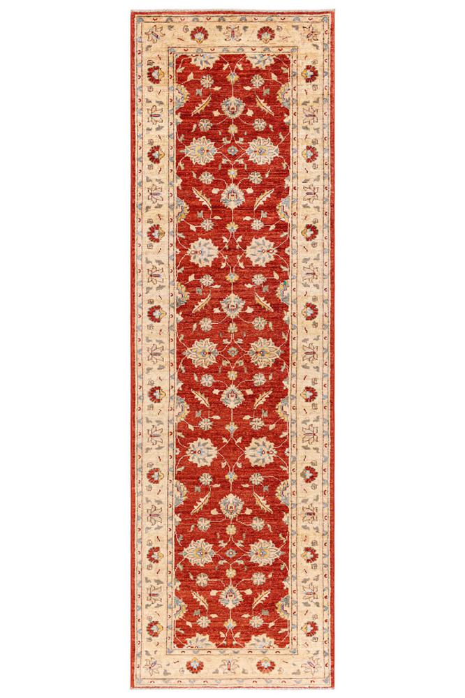 Tapis pakistanais Ziegler Farahan 302x83 302x83, Tapis persan Noué à la main