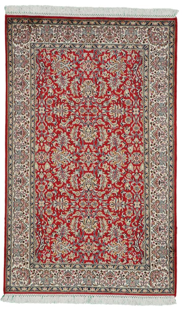 Indisk tæppe Kashmir Silke 128x81 128x81, Persisk tæppe Knyttet i hånden