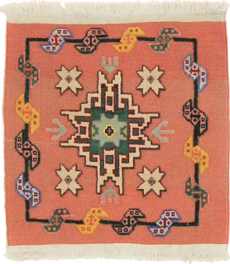 Persisk tæppe Kelim Fars 51x51 51x51, Persisk tæppe Håndvævet