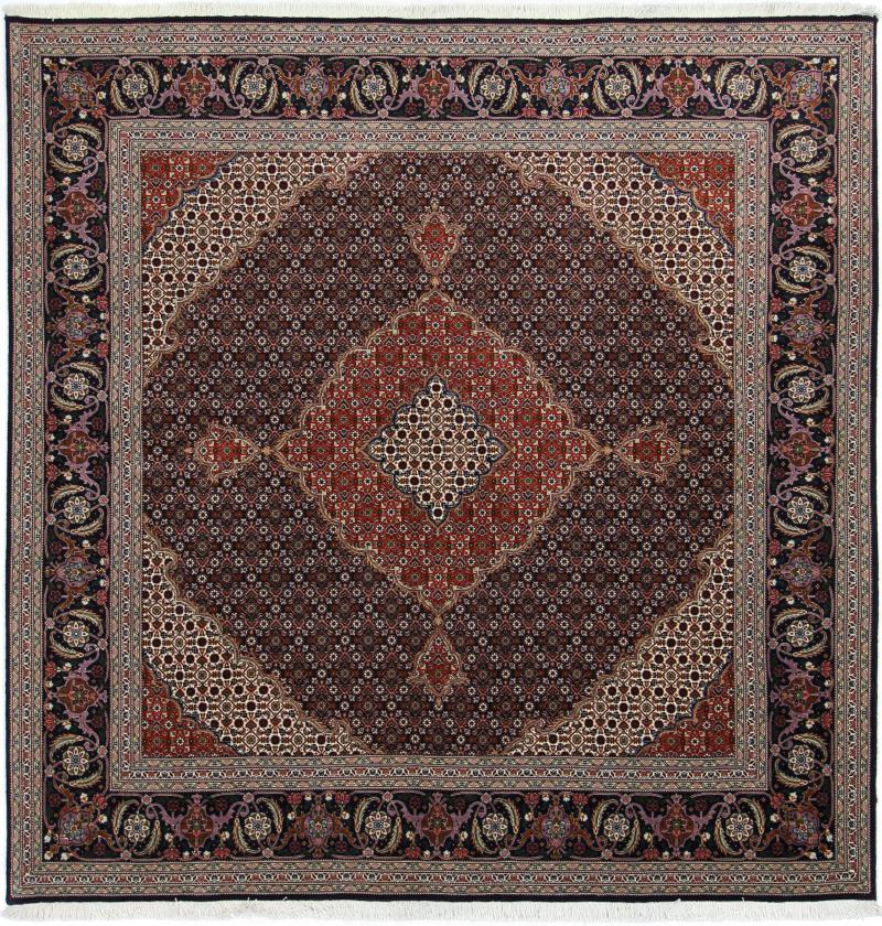 Tapete persa Tabriz Mahi 206x204 206x204, Tapete persa Atado à mão