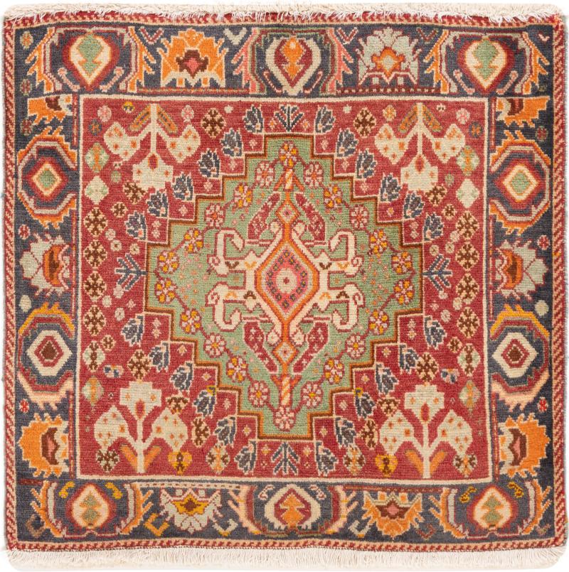 Persian Rug Ghashghai 60x65 60x65, Persian Rug Knotted by hand