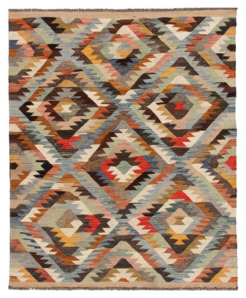 Covor afgan Chilim Afghan Kaudani Limited 196x150 196x150, Covor persan Lucrate de mână