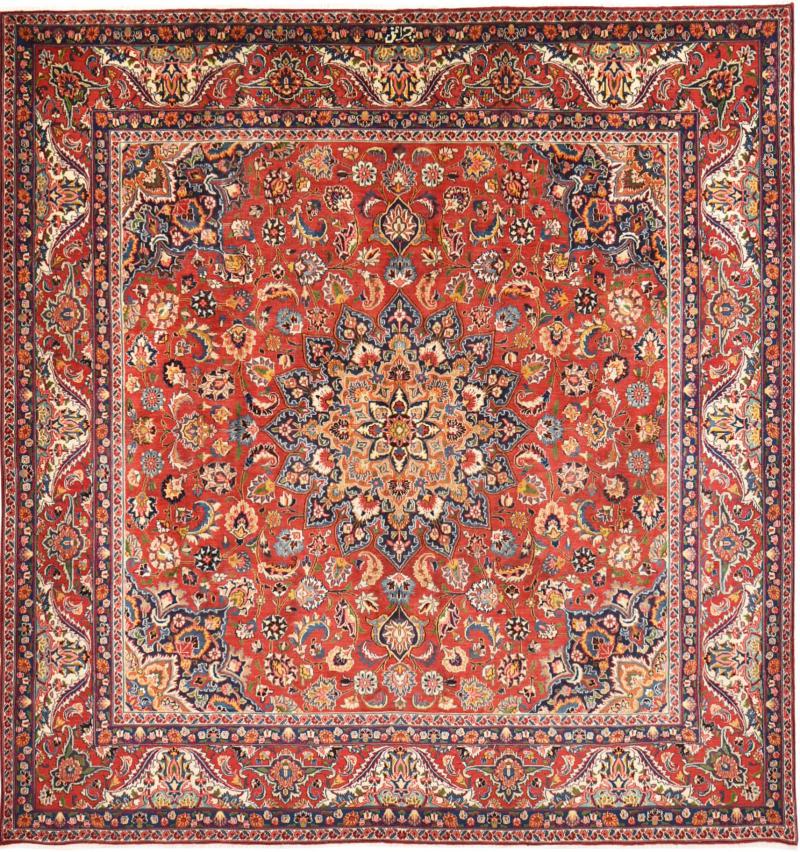 Persian Rug Mashhad 298x286 298x286, Persian Rug Knotted by hand