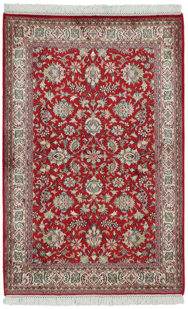 Indo rug Kashmir Silk 128x86 128x86, Persian Rug Knotted by hand