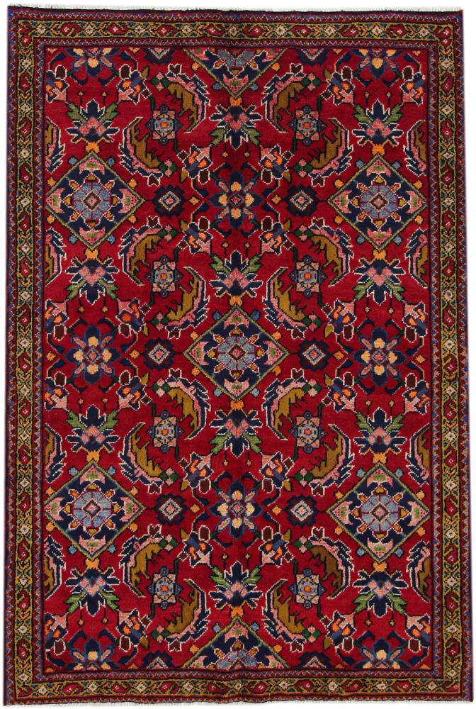 Persian Rug Hamadan 195x131 195x131, Persian Rug Knotted by hand