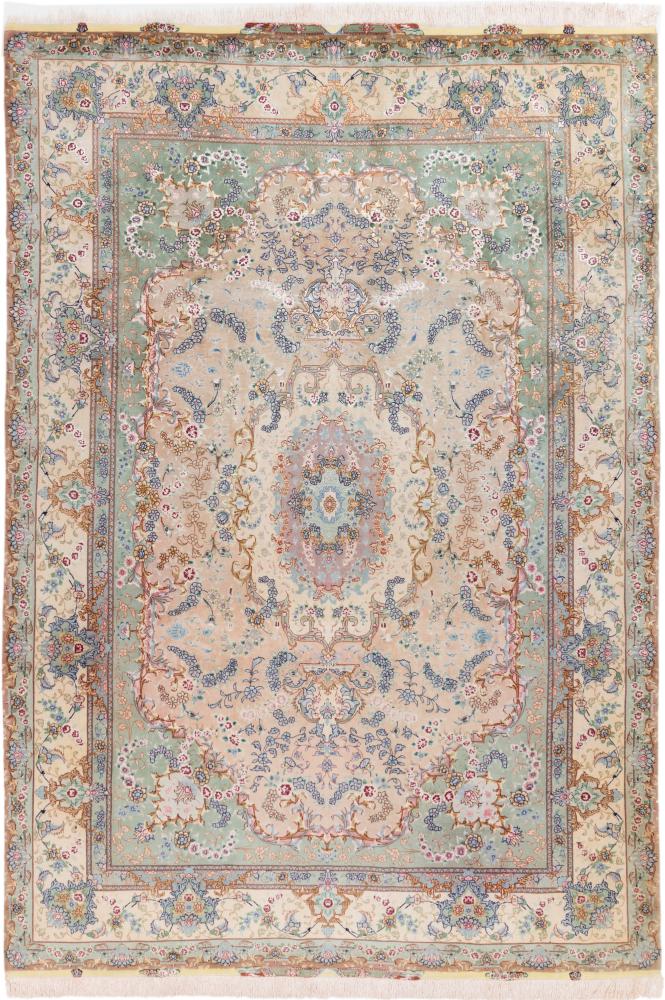 Persian Rug Tabriz 60Raj Silk Warp 352x244 352x244, Persian Rug Knotted by hand