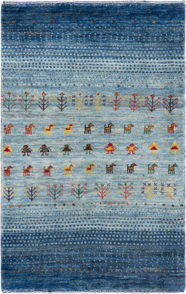 Tappeto persiano Persiano Gabbeh Loribaft Atelier 99x61 99x61, Tappeto persiano Annodato a mano