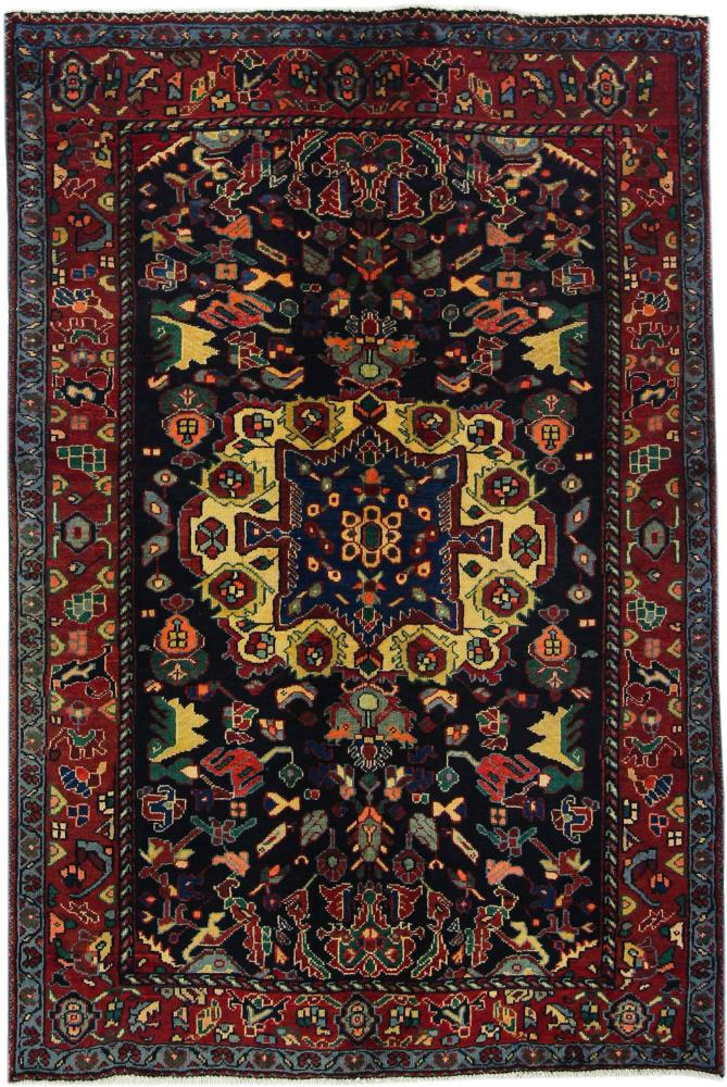 Persisk tæppe Hamadan 197x133 197x133, Persisk tæppe Knyttet i hånden