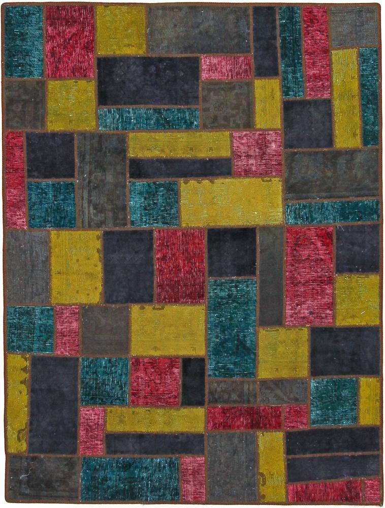 Perzsa szőnyeg Patchwork 201x152 201x152, Perzsa szőnyeg Kézzel csomózva