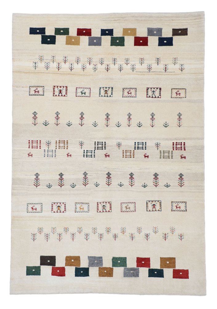 Persian rug Persian Gabbeh Loribaft 8'2"x5'8" 8'2"x5'8", Persian rug Hand-knotted