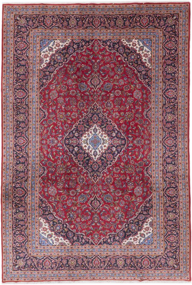 Tapis persan Kashan 354x241 354x241, Tapis persan Noué à la main