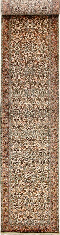 Tapis indien Cachemire Soie 553x93 553x93, Tapis persan Noué à la main