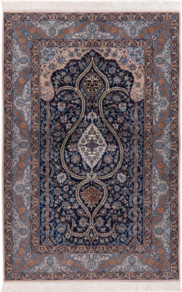 Persian Rug Isfahan Silk Warp 230x151 230x151, Persian Rug Knotted by hand