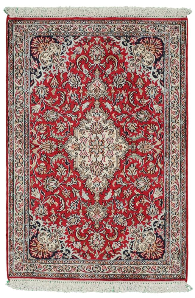 Alfombra india Cachemira de Seda 95x66 95x66, Alfombra persa Anudado a mano