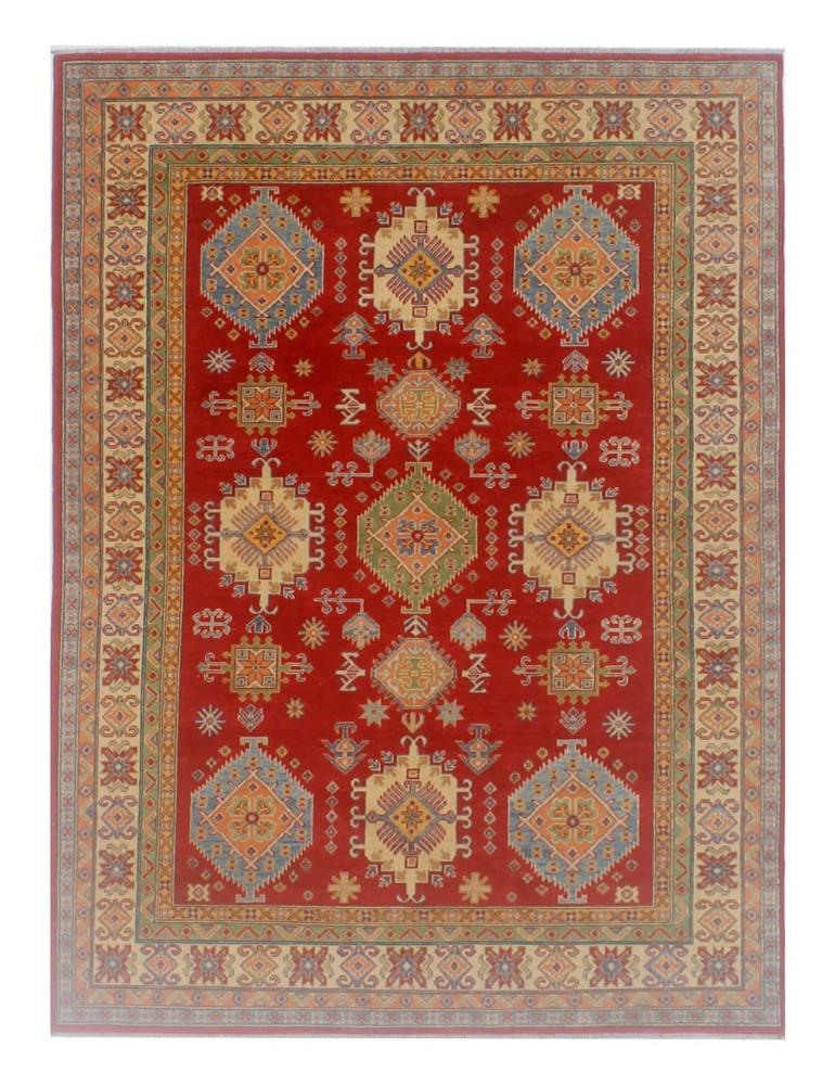 Afghanischer Teppich Kazak Ghazni 9'8"x6'7" 9'8"x6'7", Perserteppich Handgeknüpft
