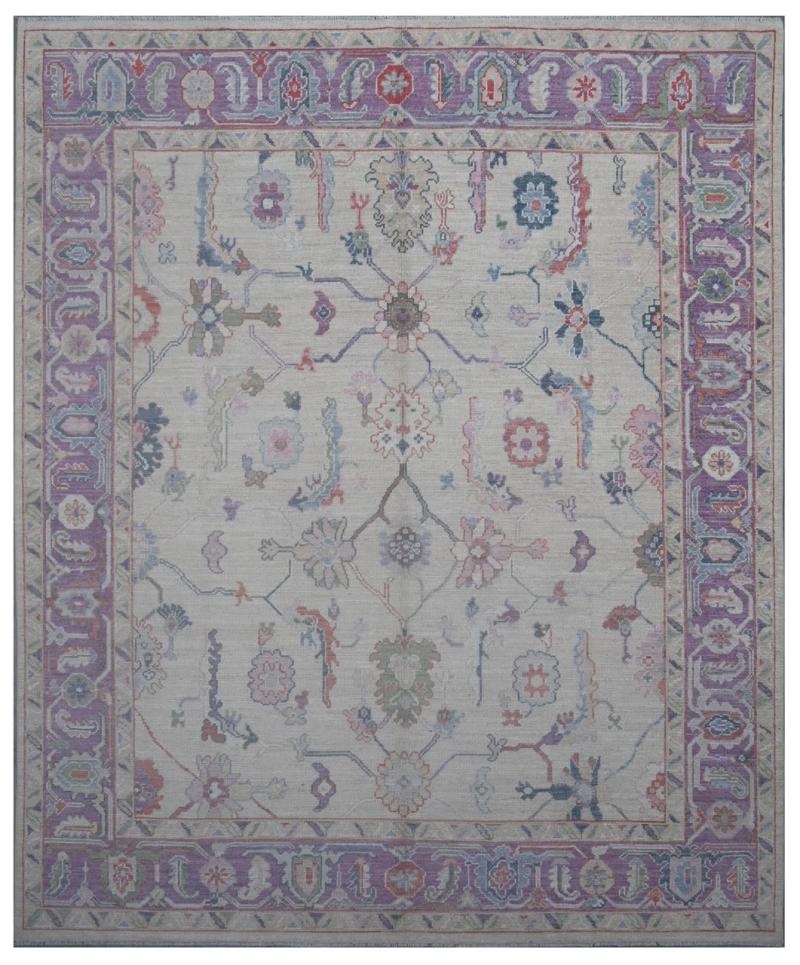 Alfombra afgana Oushak 292x252 292x252, Alfombra persa Anudado a mano