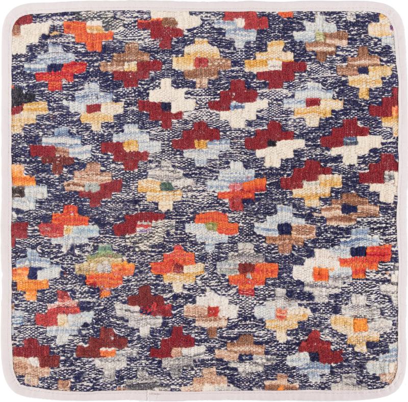 Afghan rug Kilim Afghan Cushion Cover 40x40 40x40, Persian Rug Knotted by hand