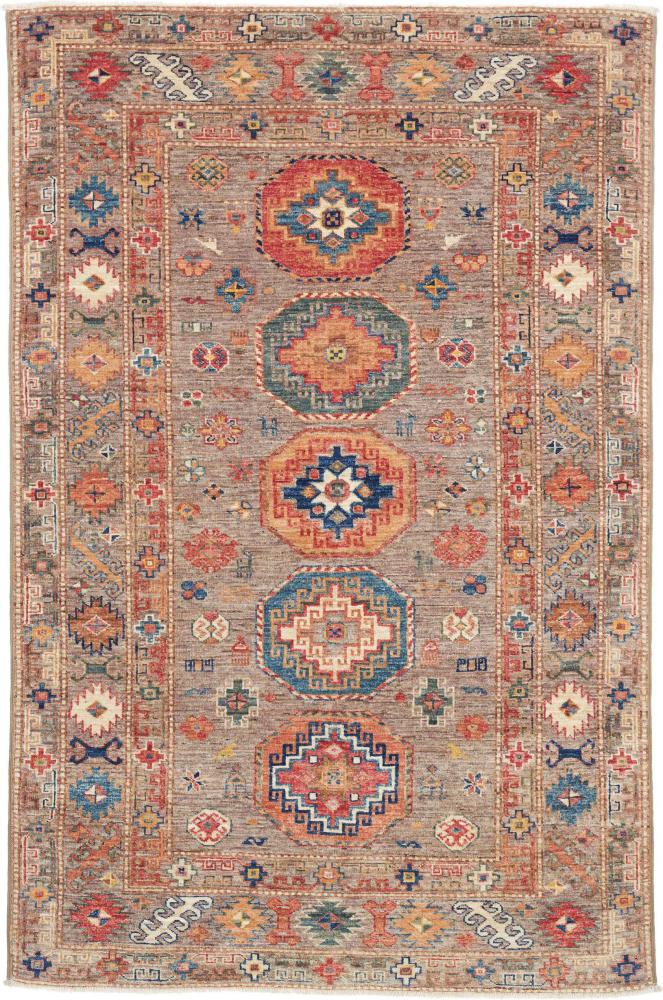 Pakistansk teppe Super Kazak 189x124 189x124, Persisk teppe Håndknyttet
