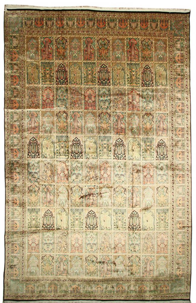 Tappeto indiano Cachemire Art. di Seta 552x357 552x357, Tappeto persiano Annodato a mano