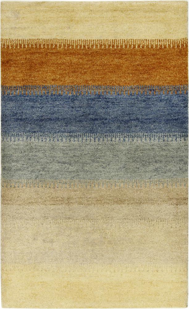 Indo rug Gabbeh 5'2"x3'1" 5'2"x3'1", Persian Rug Knotted by hand