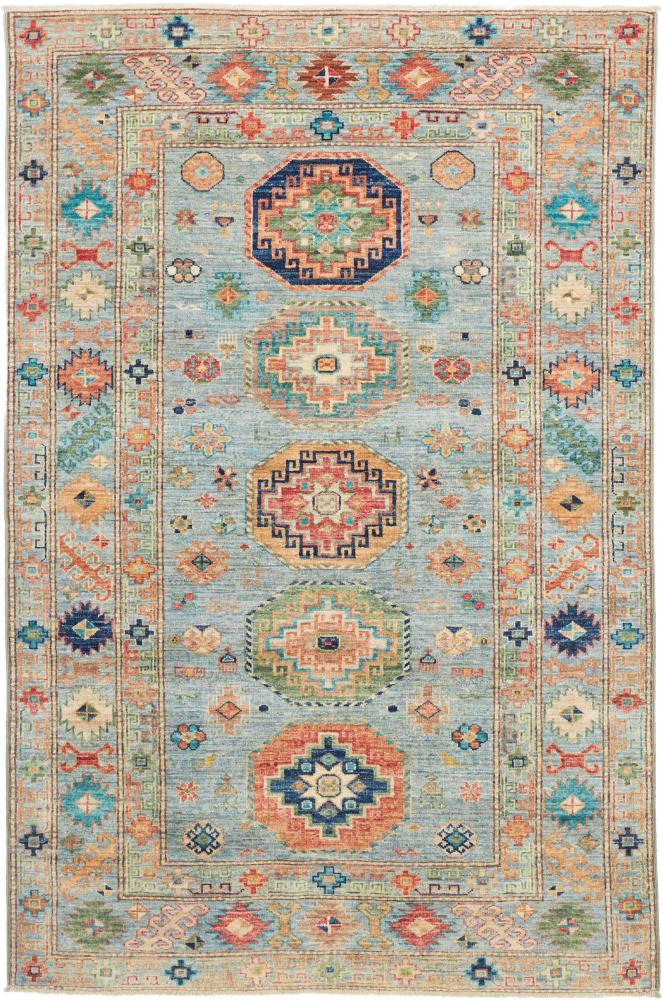 パキスタン絨毯 Super Kazak 193x125 193x125, ペルシャ絨毯 手織り