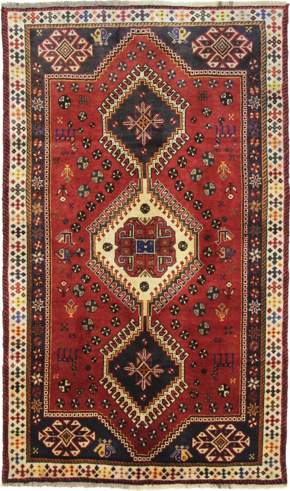 Tapete persa Ghashghai 186x111 186x111, Tapete persa Atado à mão