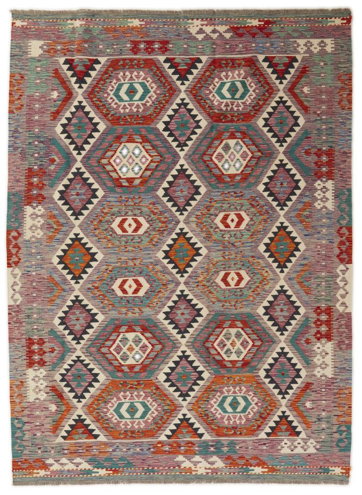 Afghan rug Kilim Afghan 8'3"x6'1" 8'3"x6'1", Persian Rug Woven by hand