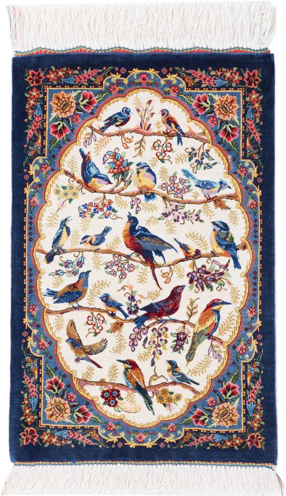 Persian Rug Qum Silk 61x41 61x41, Persian Rug Knotted by hand