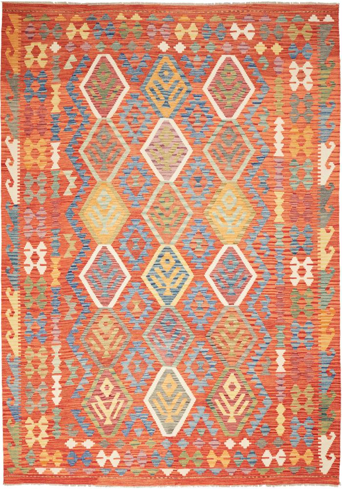 Afghanischer Teppich Kelim Afghan 9'7"x6'8" 9'7"x6'8", Perserteppich Handgewebt