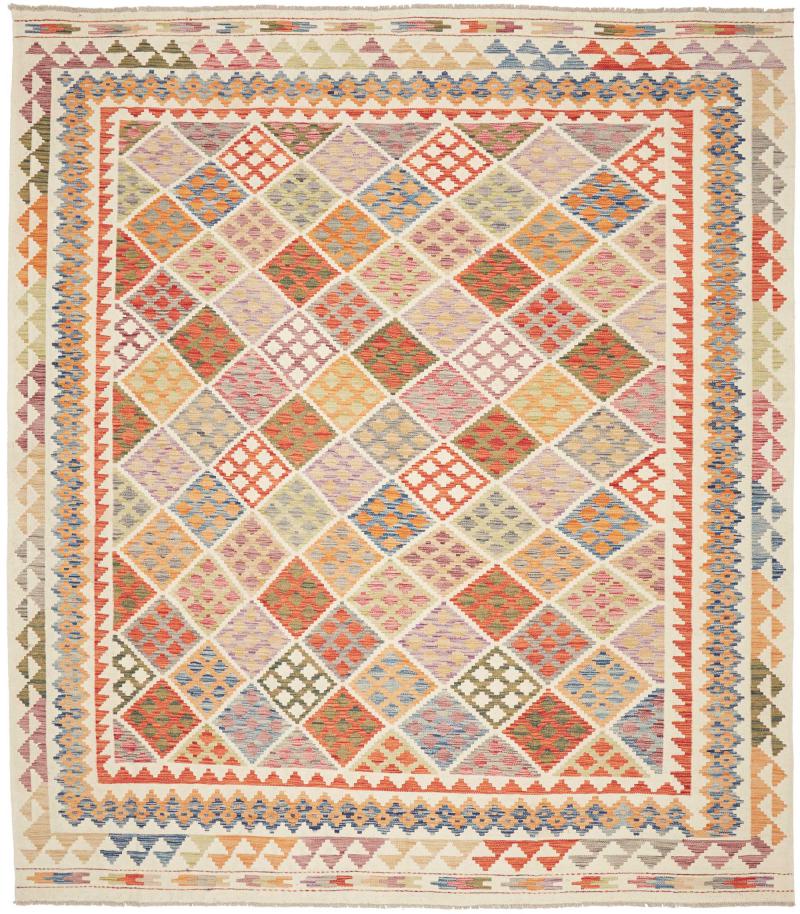 Tappeto Afgano Kilim Afghan 292x261 292x261, Tappeto persiano Tessuto a mano