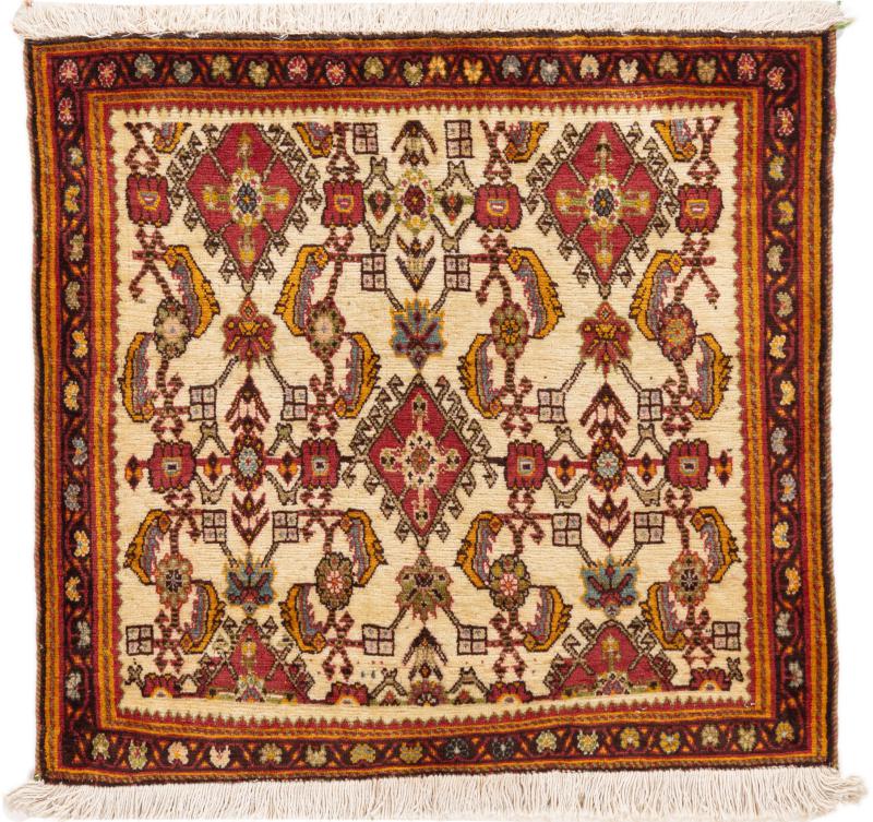 Persian Rug Ghashghai 62x66 62x66, Persian Rug Knotted by hand