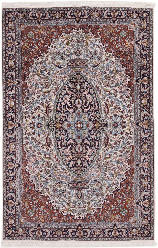 Covor indian Kashmir Mătase 184x119 184x119, Covor persan Lucrate de mână