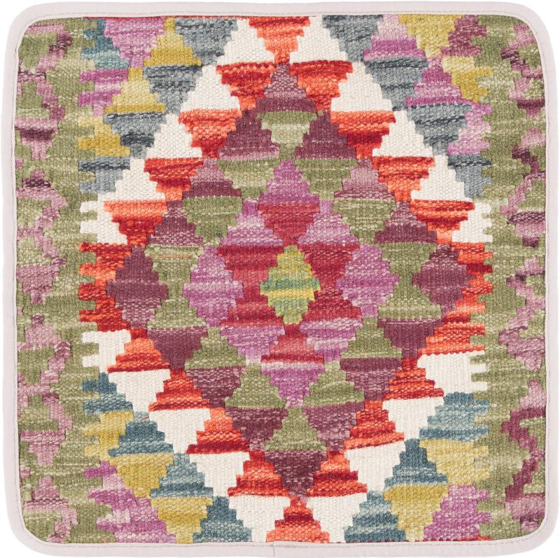 Afghanska mattan Kilim Afghan Kuddfodral 40x40 40x40, Persisk matta Knuten för hand