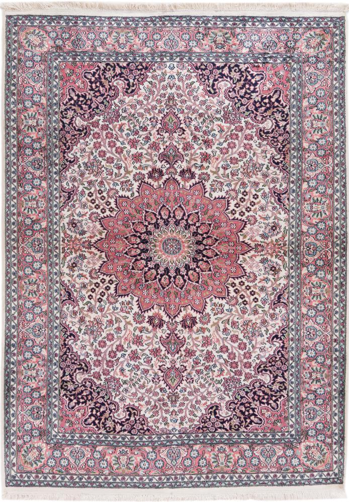 Indo rug Kashmir Silk 178x126 178x126, Persian Rug Knotted by hand