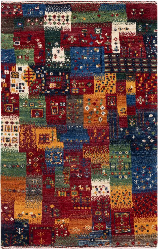 Perzisch tapijt Perzisch Gabbeh Loribaft Nowbaft 95x59 95x59, Perzisch tapijt Handgeknoopte