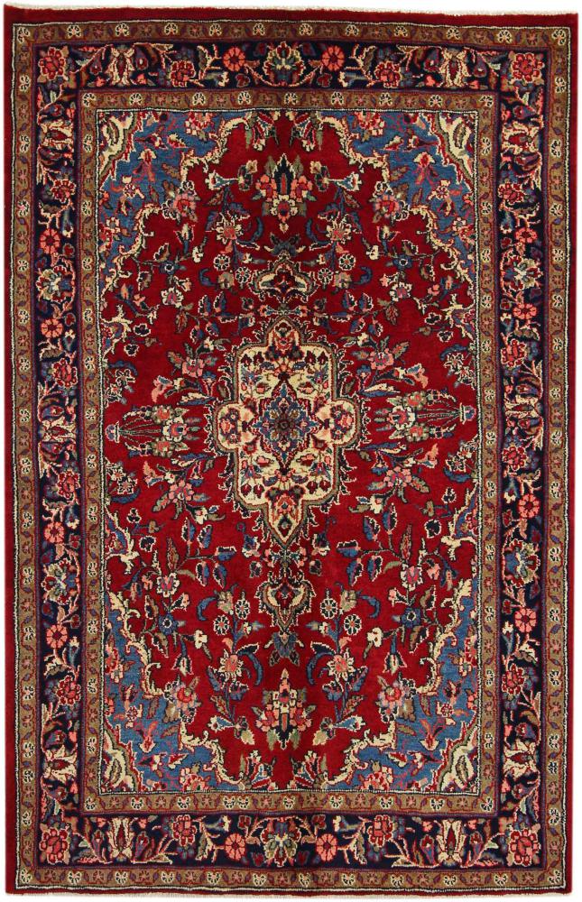 Persisk tæppe Hamadan 211x138 211x138, Persisk tæppe Knyttet i hånden