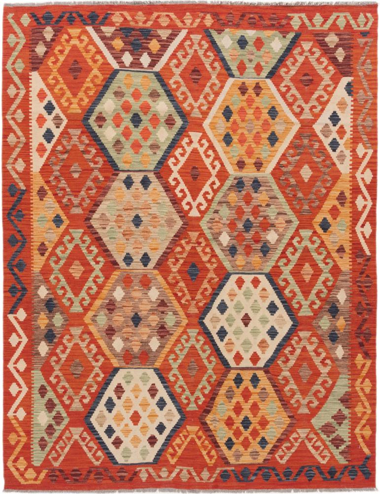 Tapete afegão Kilim Afegão 6'7"x5'2" 6'7"x5'2", Tapete persa Tecido à mão