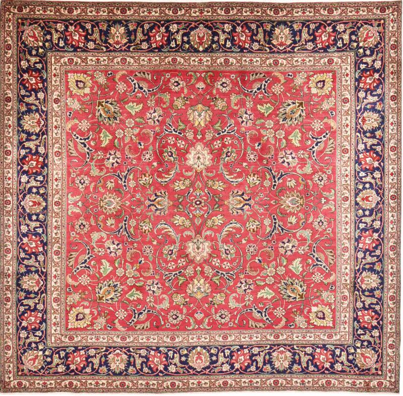 Tapete persa Tabriz 294x304 294x304, Tapete persa Atado à mão