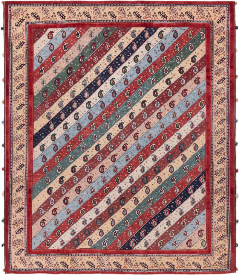 Tapis persan Nimbaft Z 298x254 298x254, Tapis persan Noué à la main