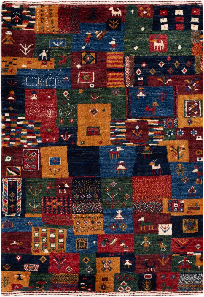 Perzisch tapijt Perzisch Gabbeh Loribaft Nowbaft 91x64 91x64, Perzisch tapijt Handgeknoopte