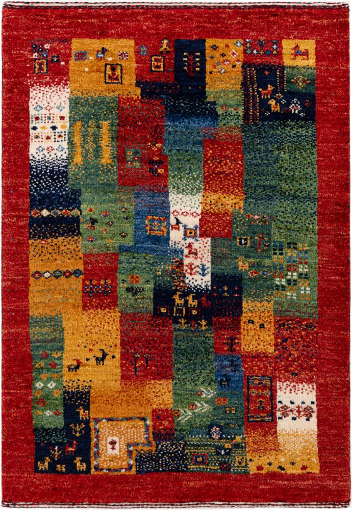 Tappeto persiano Persiano Gabbeh Loribaft Atelier 84x59 84x59, Tappeto persiano Annodato a mano
